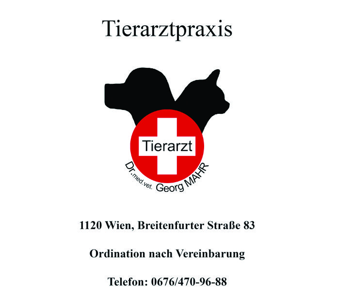 Tierarztpraxis Dr.med.vet. Georg Mahr, Breitenfurterstrasse 83, 1120 Wien, Tel: 0676 470 96 88
